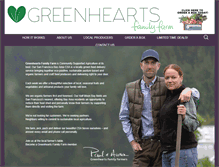 Tablet Screenshot of greenheartsfamilyfarm.com